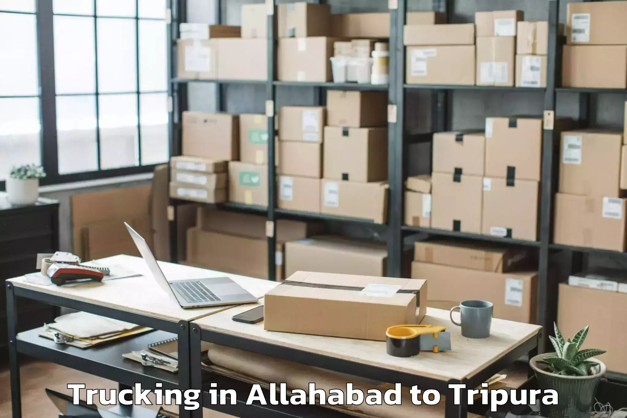 Efficient Allahabad to Khowai Trucking